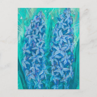ヒヤシンスの花イースターギフト絵画フローラ ポストカード