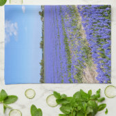 ヒヤシンスの花畑 キッチンタオル (折り畳み)