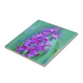 ヒヤシンスの花 タイル (側面)