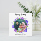 ヒヤシンスリースハッピーノウズ新年フォトカード シーズンカード (スタンド正面)