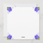 ヒヤシンスリースハッピーノウズ新年フォトカード シーズンカード (裏面)