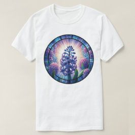 ヒヤシンス ステンドグラス アート Tシャツ