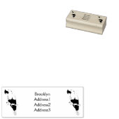 ヒヤシンス・マカオ鳥の漫画イラストレーション ラバースタンプ (押印)