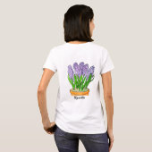 ヒヤシンス Tシャツ (裏面フル)