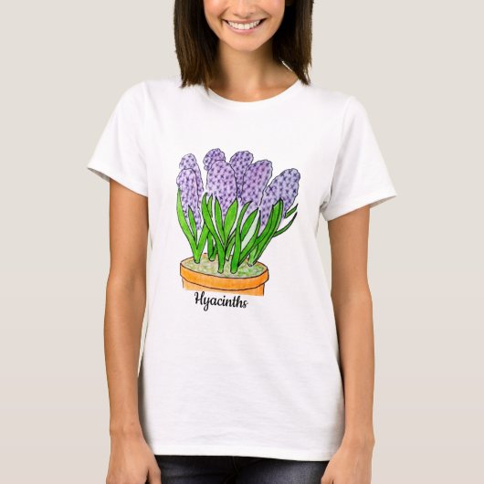 ヒヤシンス Tシャツ (正面)