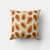 ヒヤパパイヤ模様 クッション (裏面)