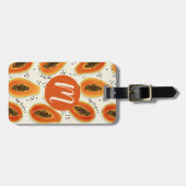 ヒヤパパイヤ模様 ラゲッジタグ (正面横)