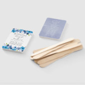 ヒュスオブブルーフローラ結婚式 プログラム ハンドファン (組立なし)