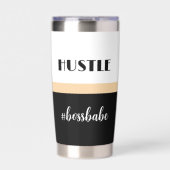 ヒュッスルミニマルパーソナライズされたボスバーベ 保温保冷タンブラー (正面)
