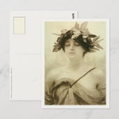 ヒュベール・フォン・ヘルコマーズ付絵画きはがき ポストカード (正面/裏面)