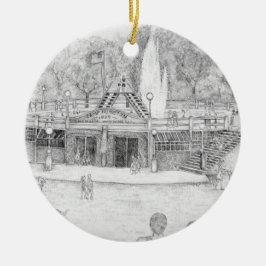 ヒュミストンプールウィーンファウンテンリムーバーオーナメント セラミックオーナメント