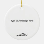 ヒュンダイの起源のクーペの背面図 セラミックオーナメント (裏面)