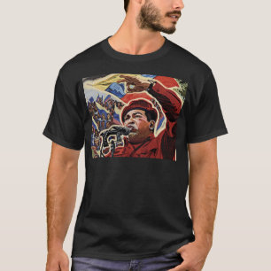 ヒューゴチャベス-漫画革命スタイル Tシャツ