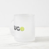 ヒューゴテニス フロストグラスマグカップ (正面左)