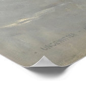 ヒューゴー・ウンギッターによって雪の中を歩くトラ ポスター (角)