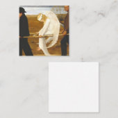 ヒューゴ・シンバーグの傷ついた天使1903 スクエア名刺 (正面/裏面)