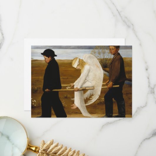 ヒューゴ・シンバーグの傷ついた天使 サンキューカード (正面/裏面インサイチュ)