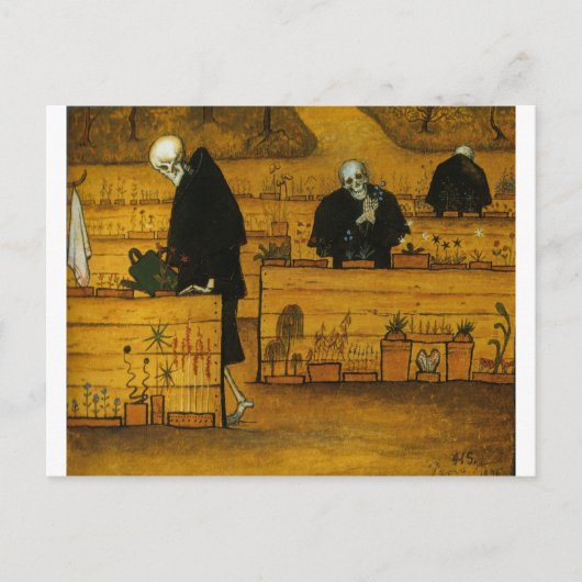 ヒューゴ・シンベルグの死の庭 ポストカード (正面)