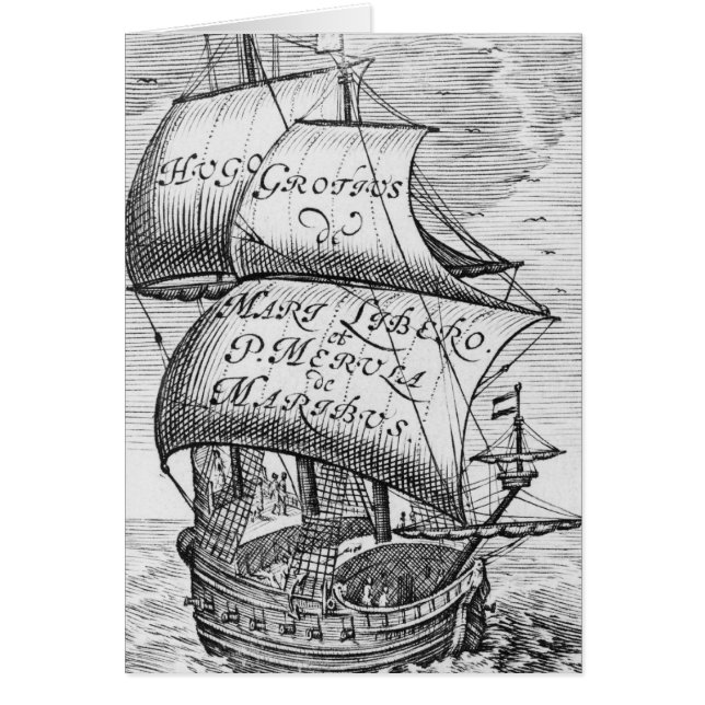 ヒューゴGrotius著「Deマリリベロ」へのFrontispiece、 (正面)