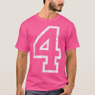 ヒュージナンバー4 4コレジ動揺してアテスタイルT Tシャツ