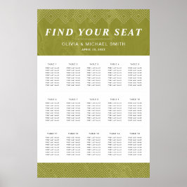 ヒュースはっきりしたチャートルーズグリーン座席表 ポスター