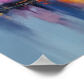 ヒューストモダンコンテンポラリーンシティウォールアート ポスター (角)