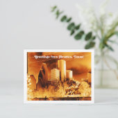 ヒューストンからの挨拶テキサス州! ポストカード (スタンド正面)