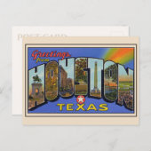 ヒューストンからの挨拶，テキサス州1936大手紙 ポストカード (正面/裏面)