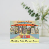 ヒューストンからの挨拶 ポストカード (スタンド正面)