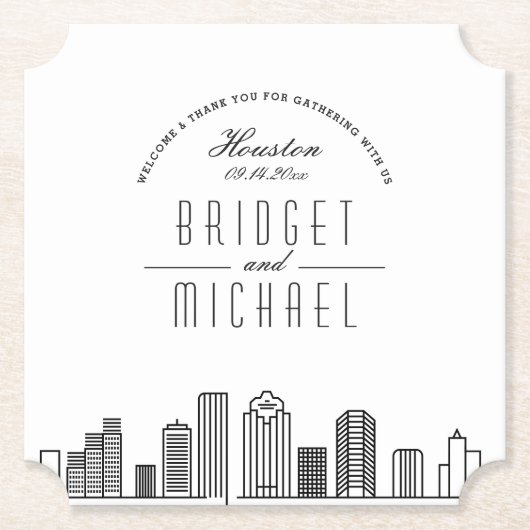 ヒューストンでの愛 |シティスカイラインへようこそ ペーパーコースター (正面)