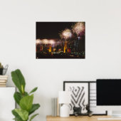 ヒューストンでの花火テキサス州 ポスター (ホームオフィス)