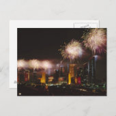 ヒューストンでの花火テキサス州 ポストカード (正面/裏面)