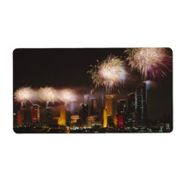 ヒューストンでの花火テキサス州 ラベル