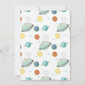 ヒューストンに男の子のベビーシャワーがある 招待状 (裏面)