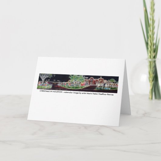 ヒューストンのクリスマス シーズンカード (正面)
