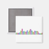 ヒューストンのスカイライン マグネット (正面/裏面)