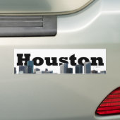ヒューストンの空のヒューストンとのTXのスカイライン バンパーステッカー (車上)