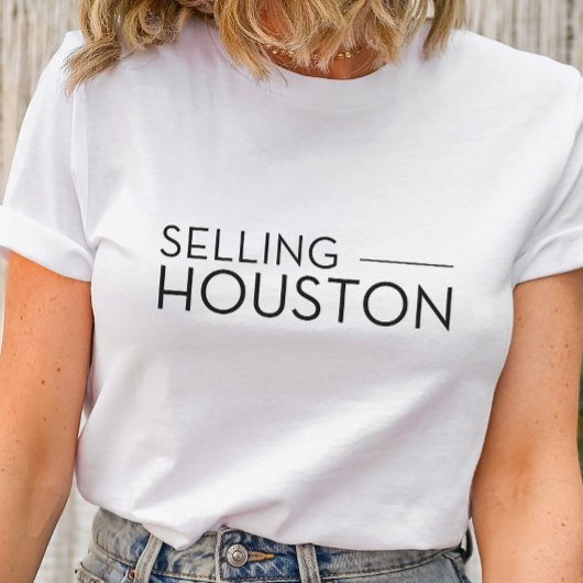 ヒューストンの販売 – サンセットTシャツ不動産仲介業者の販売 Tシャツ