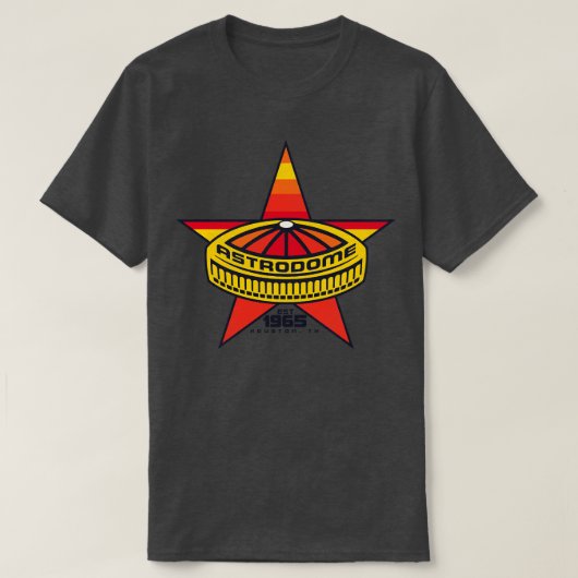 ヒューストンアストロドームアンヒェント野球場 Tシャツ (デザイン正面)