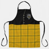 ヒューストンクランバッジ&タータンチェックキルト エプロン (正面)