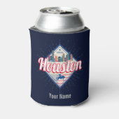 ヒューストンスカイラインテキサス州統一された州ヴィンテージUSA 缶クーラー (缶裏面)