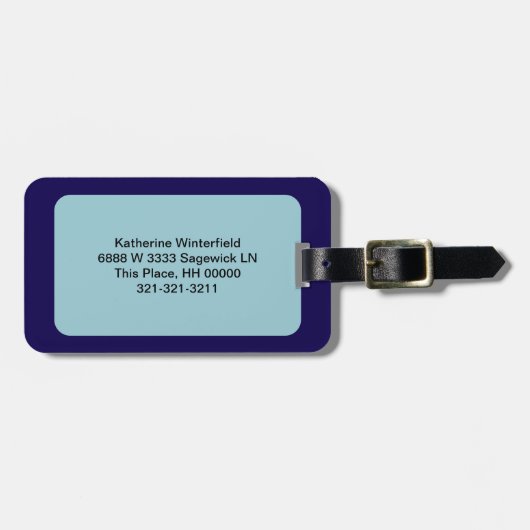 ヒューストンスカイライン抽象芸術アート ラゲッジタグ (正面横)