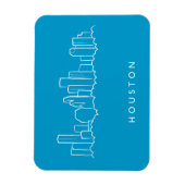 ヒューストンスカイライン マグネット (縦)
