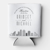 ヒューストンスタイル化スカイライン |の結婚クーラーボックス 缶クーラー (正面)