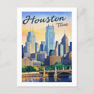 ヒューストンテキサス州はがき ポストカード
