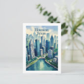 ヒューストンテキサス州はがき ポストカード (スタンド正面)
