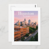 ヒューストンテキサス州はがき ポストカード (正面/裏面)