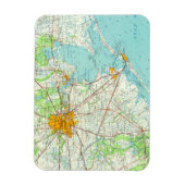 ヒューストンテキサス州はがき マグネット (縦)