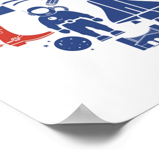 ヒューストンテキサス州アイコン ポスター (角)