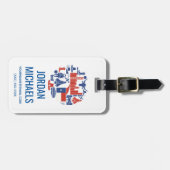 ヒューストンテキサス州アイコン ラゲッジタグ (正面横)